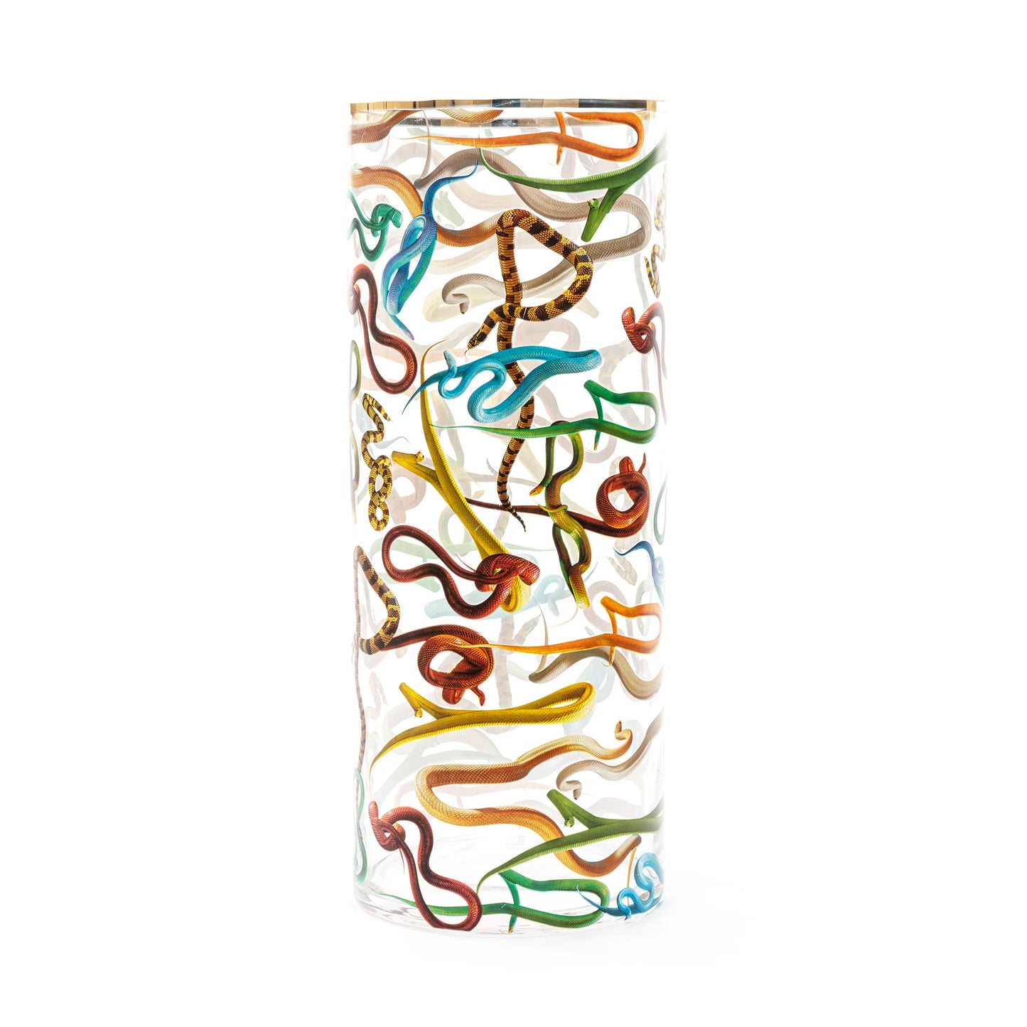 Vaso Cilindrico Grande Toiletpaper - Snakes