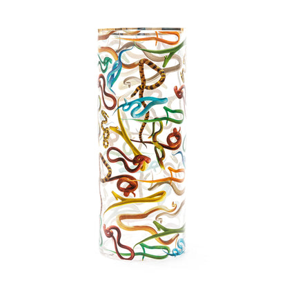Vaso Cilindrico Grande Toiletpaper - Snakes
