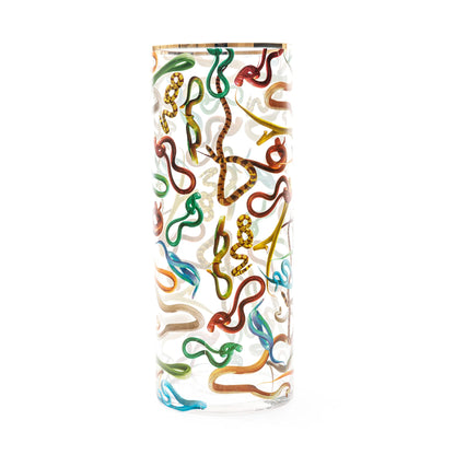 Vaso Cilindrico Grande Toiletpaper - Snakes