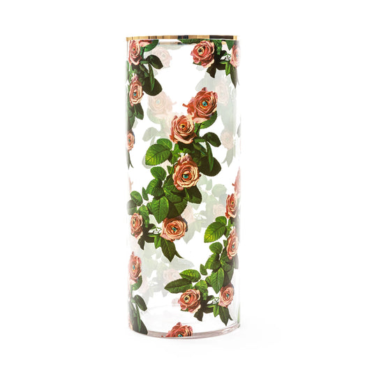 Vaso Cilindrico Grande Toiletpaper - Rose