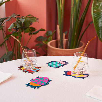 Set 4 Sottobicchieri THE BEETLES