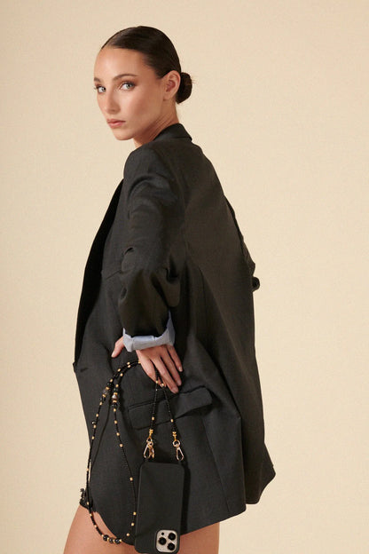 Tracolla per Cellulare IRIS - Perle Nere