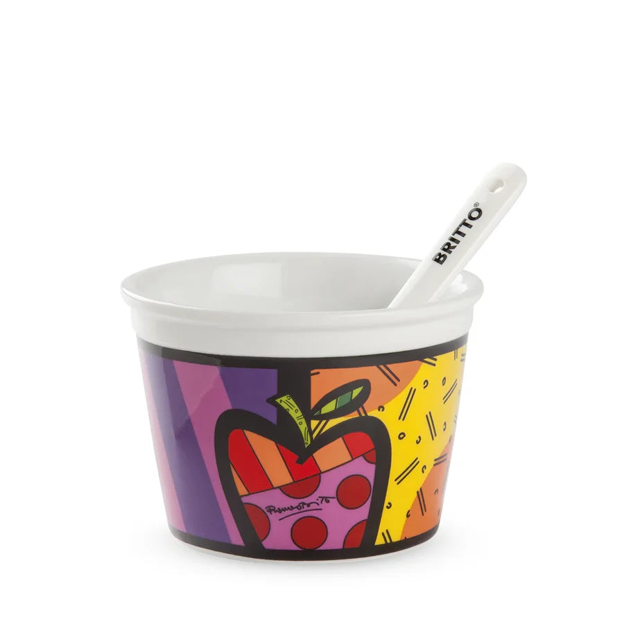 Coppetta + Cucchiaino BRITTO - Vari Decori