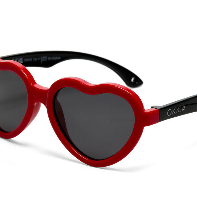 Occhiali da sole Kids CUORE - Rosso