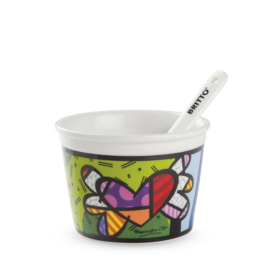 Coppetta + Cucchiaino BRITTO - Vari Decori