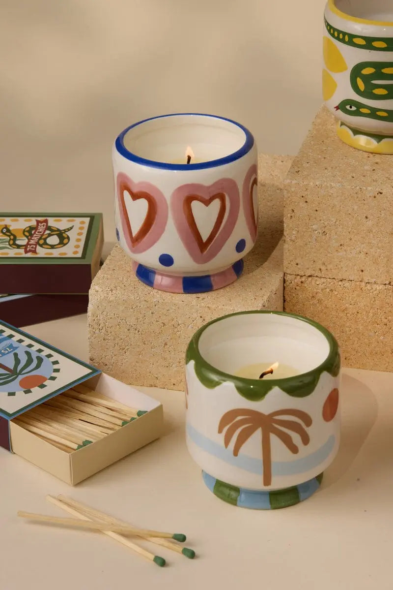 Candela A Dopo in Ceramica - Palissandro e Vaniglia