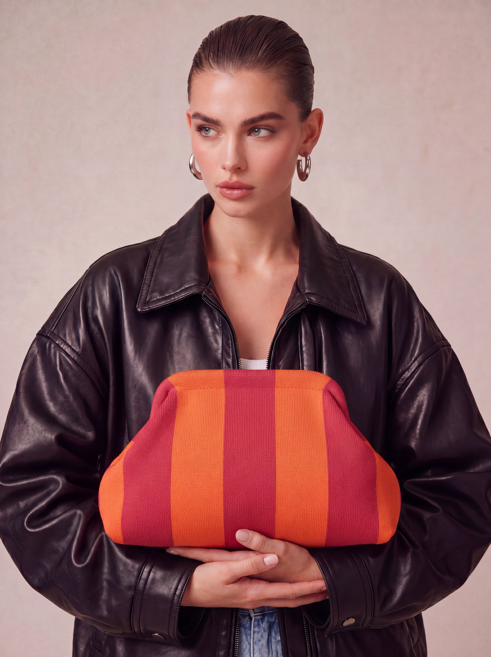 Borsa City Girl Pouch Righe - Vari Colori