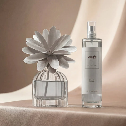Set Profumatore Flower 60ml + Spray Ambiente - FIORI DI COTONE