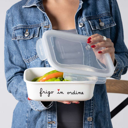 Contenitore con tappo XL "Frigo in ordine"