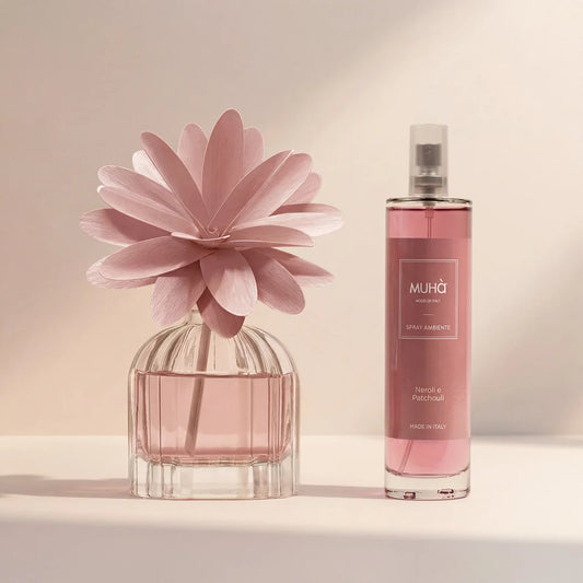 Set Profumatore Flower 60ml + Spray Ambiente - NEROLI E PATCHOULI