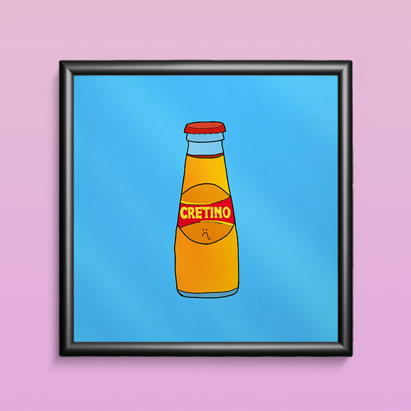 Poster con cornice - Cretino