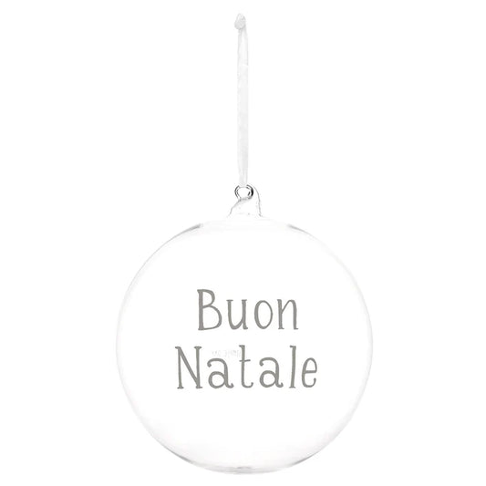 Pallina in Vetro ø20 cm - Buon Natale