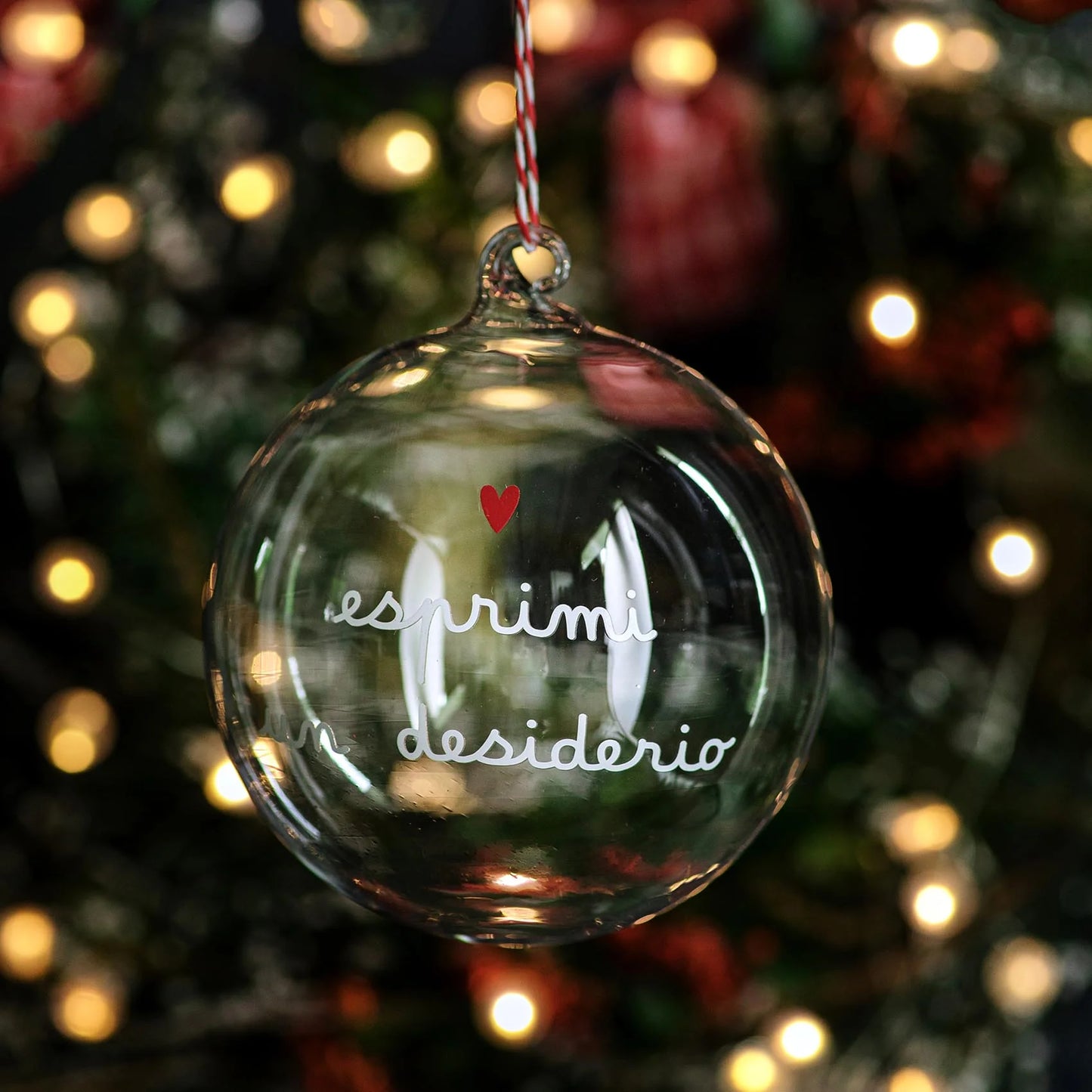 Pallina in Vetro ø12 cm - Varie Scritte