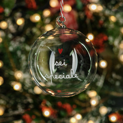 Pallina in Vetro ø12 cm - Varie Scritte