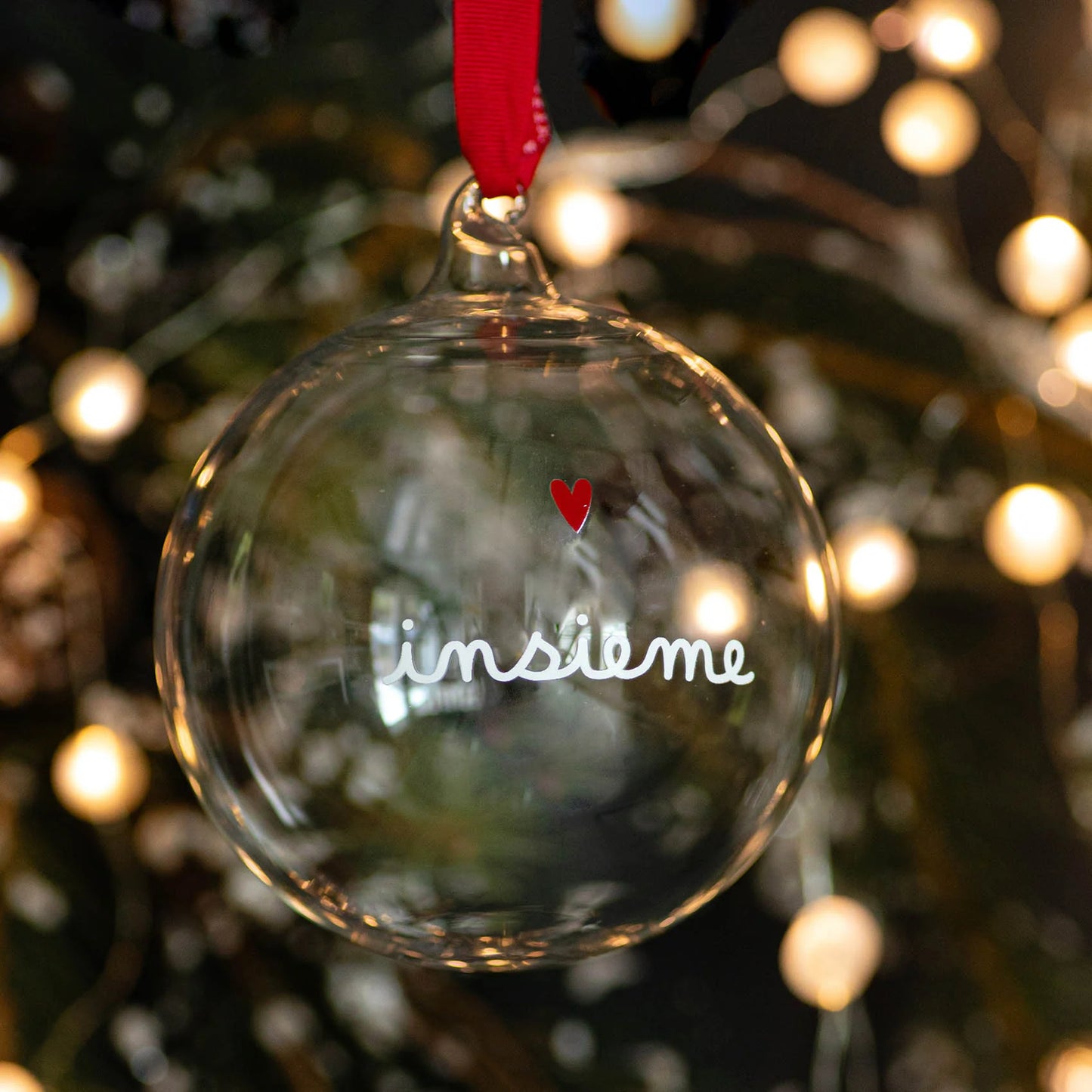 Pallina in Vetro ø12 cm - Varie Scritte