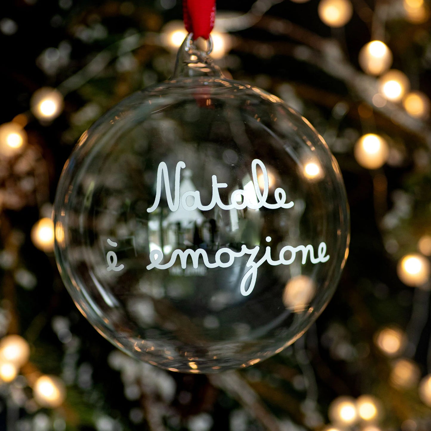 Pallina in Vetro ø15 cm - Varie Scritte