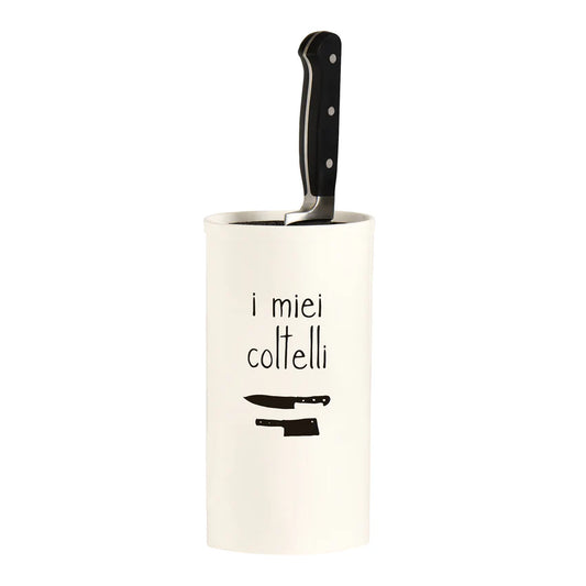 Portacoltelli in grès "I miei Coltelli"