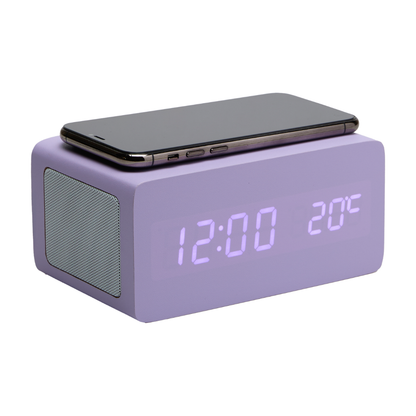 S-ROVER Sveglia con ricarica smartphone e speaker - Vari colori