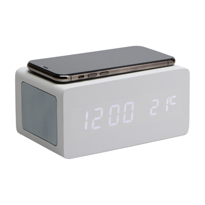 S-ROVER Sveglia con ricarica smartphone e speaker - Vari colori