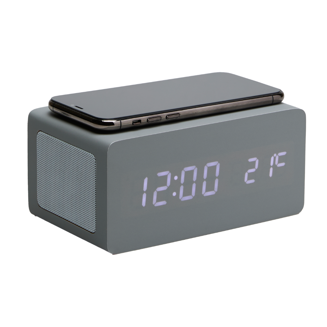 S-ROVER Sveglia con ricarica smartphone e speaker - Vari colori