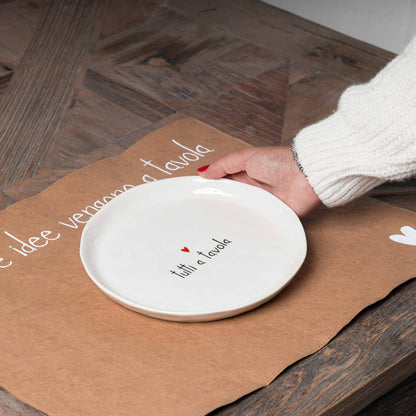 Set 2 Piatti Dessert - Varie Scritte