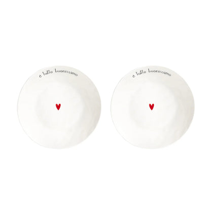 Set 2 Piatti Fondi - Varie Scritte