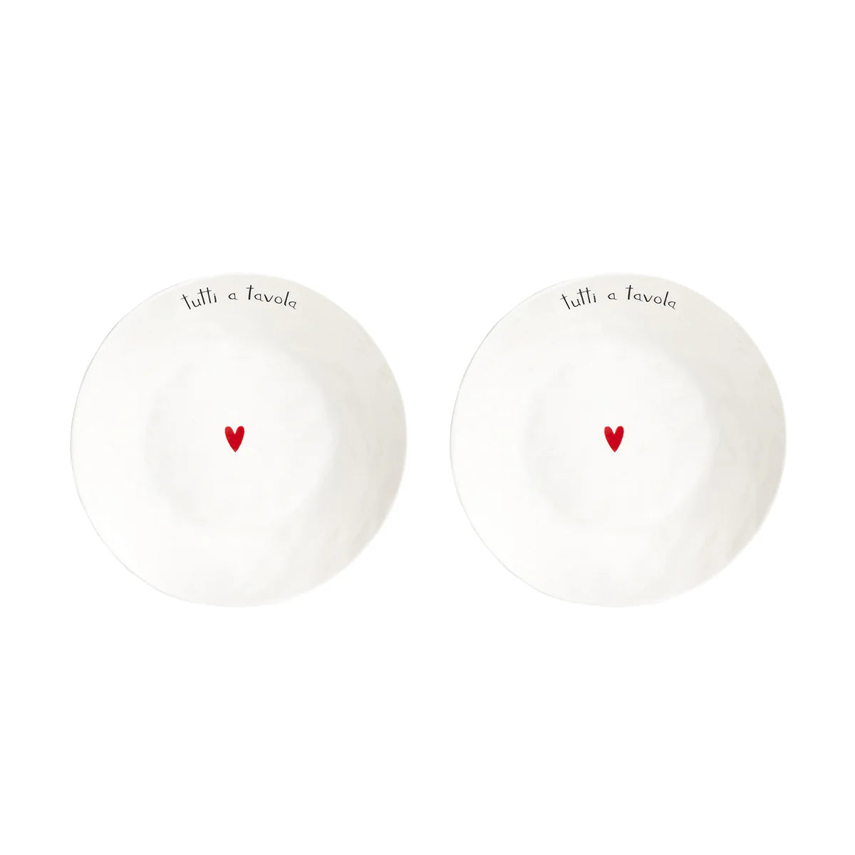 Set 2 Piatti Fondi - Varie Scritte