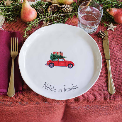 Set 2 Piatti Piani Natale - Vari Decori