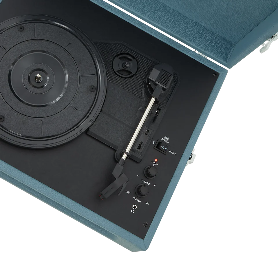 Giradischi Bluetooth Voyager - Azzurro