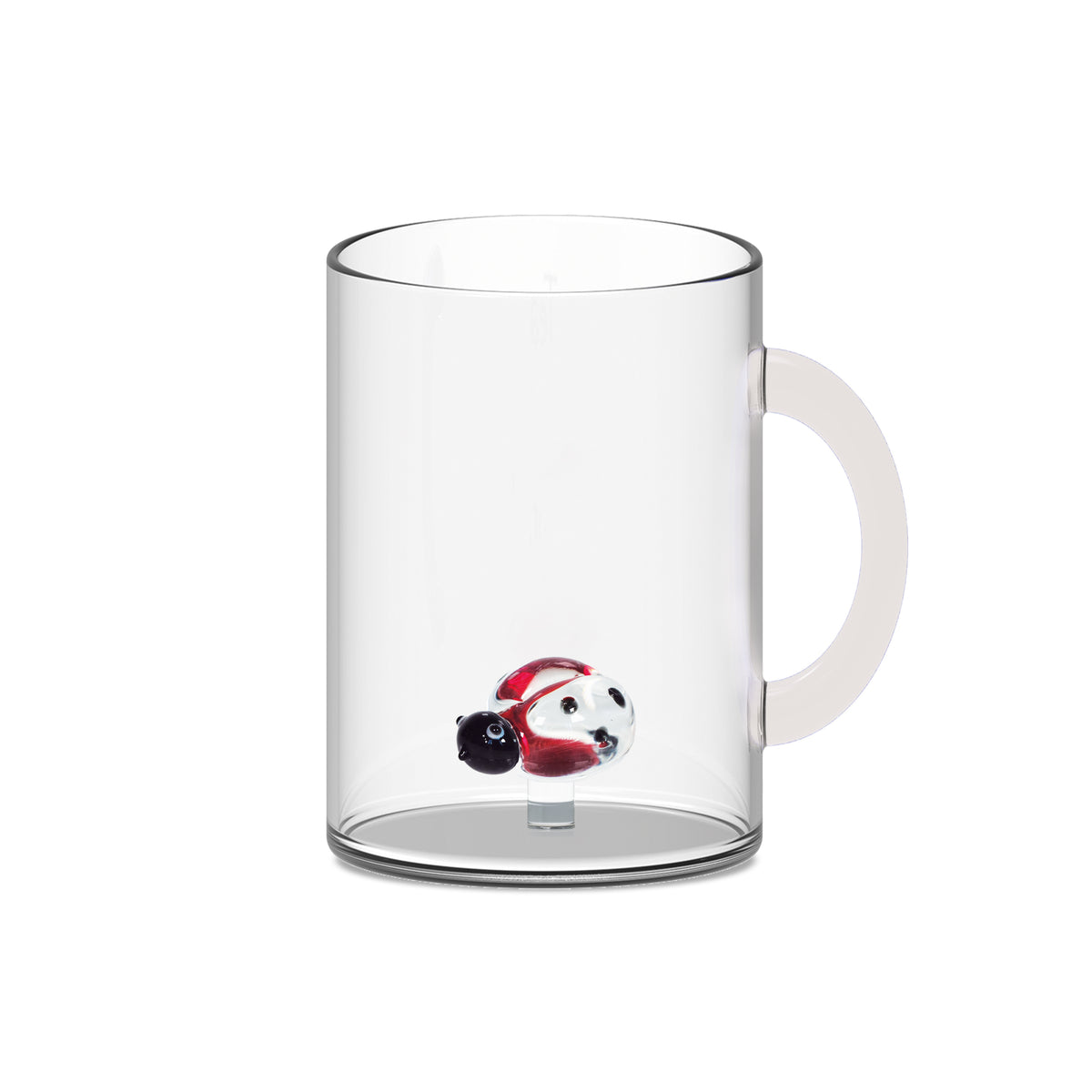 Mug in vetro con soggetto