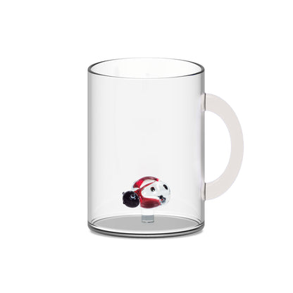 Mug in vetro con soggetto