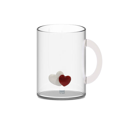 Mug in vetro con soggetto