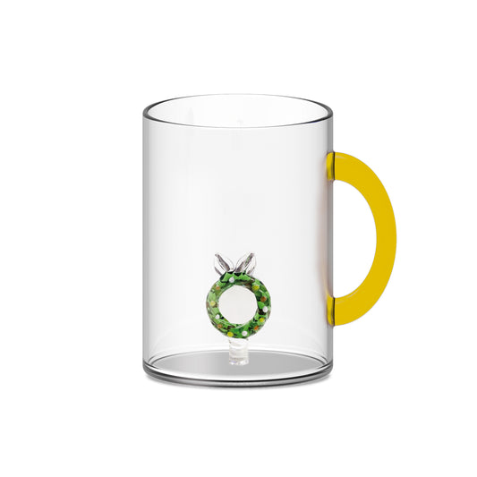 Mug in vetro con soggetto Natalizio