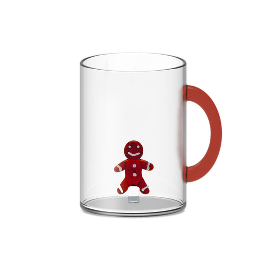 Mug in vetro con soggetto Natalizio