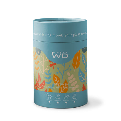 Mug in vetro con soggetto