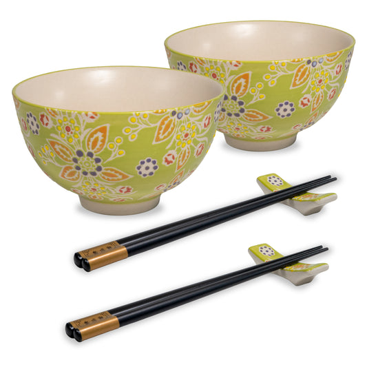 Set 2 coppette + bacchette e poggia bacchette Pechino