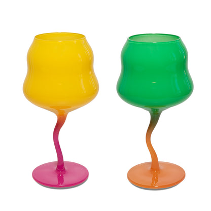 Set 2 calici da cocktail in vetro - Vari Colori