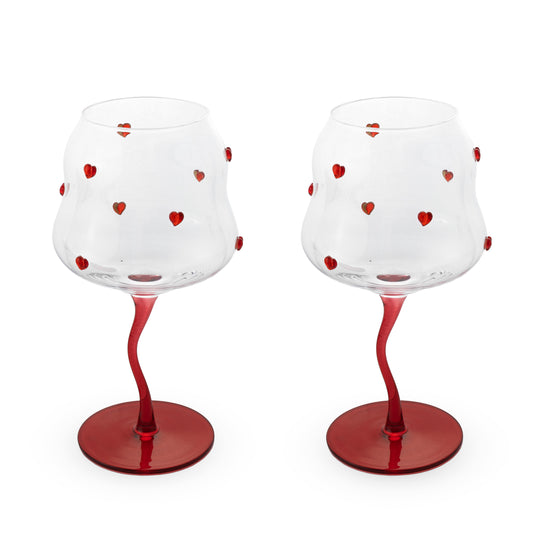 Set 2 calici da cocktail in vetro - Vari Colori