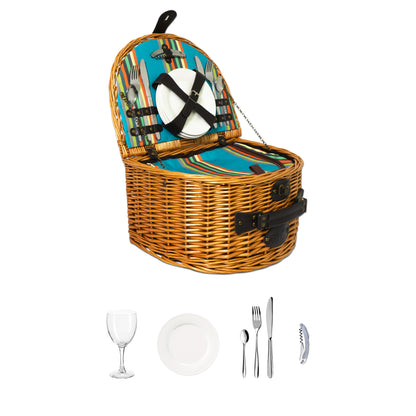 Cestino da Picnic in vimini per 4 persone