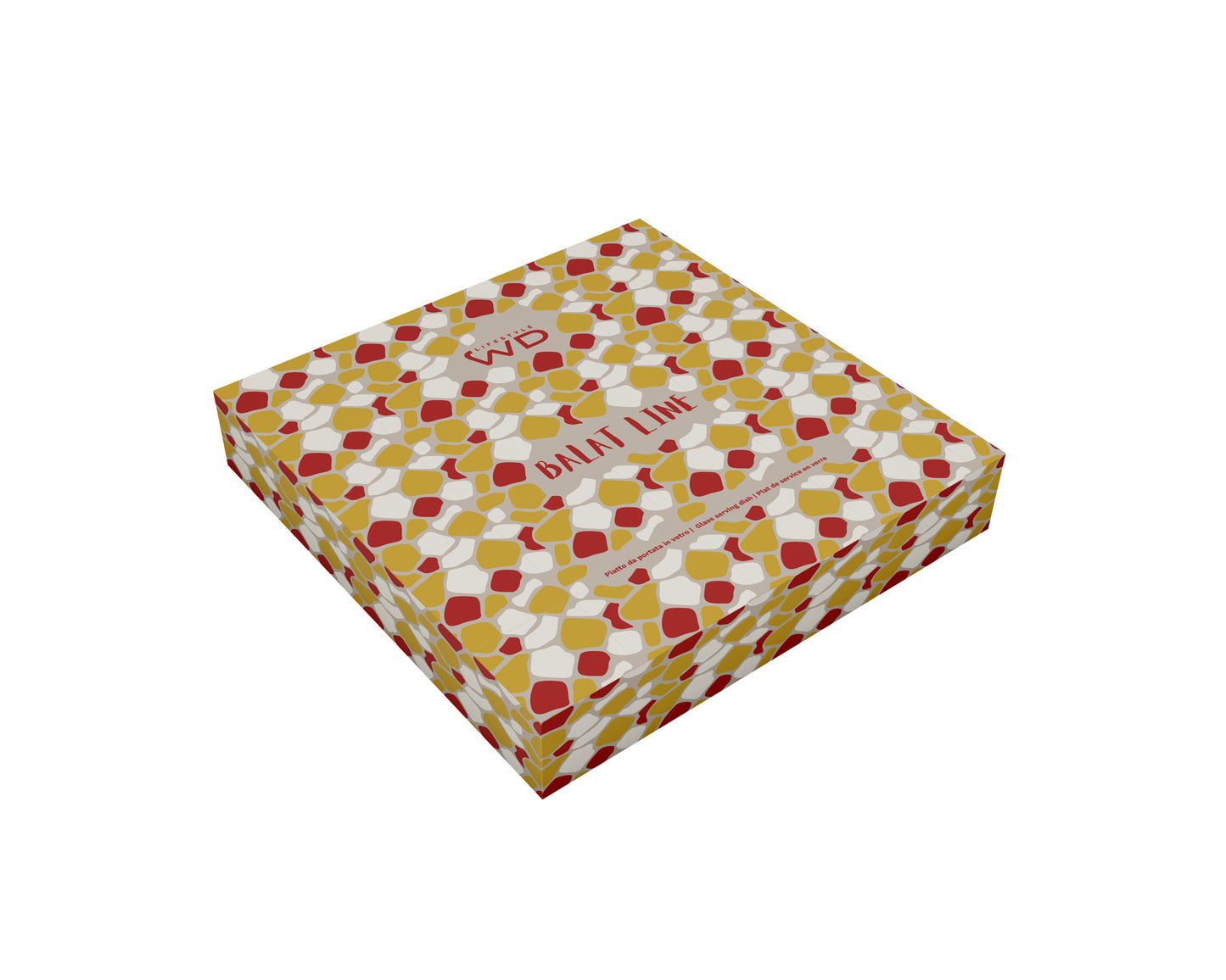 Piatto Panettone in vetro Balat Line - Argento