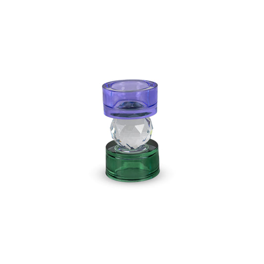 Portacandela in Vetro Diamond - Medio h 11 cm