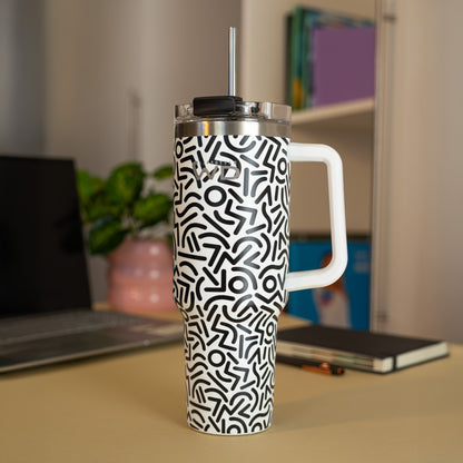 Mug americana in acciaio inox 1,2L - Fantasia