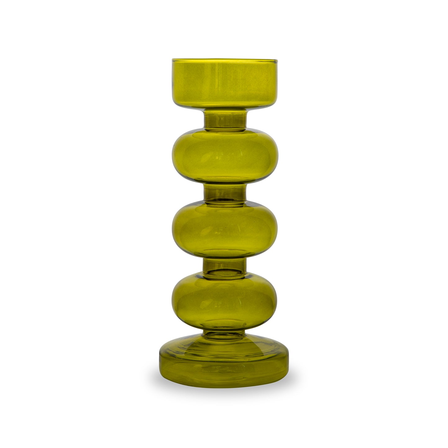 Vaso/ Porta Tealight in Vetro H23 - Vari Colori