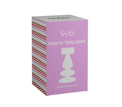 Vaso/ Porta Tealight in Vetro H15 - Vari Colori
