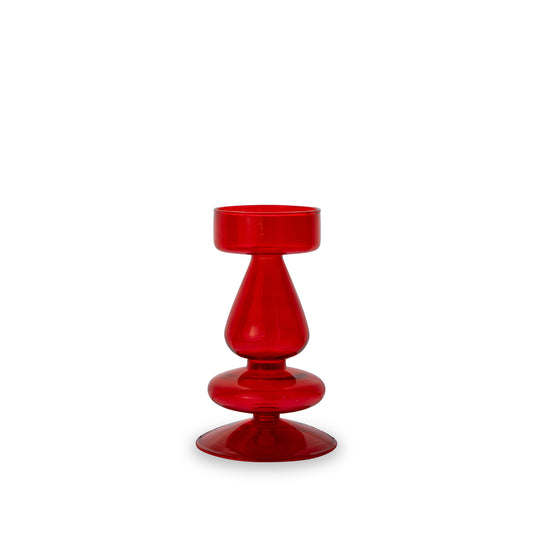 Vaso/ Porta Tealight in Vetro H15 - Vari Colori