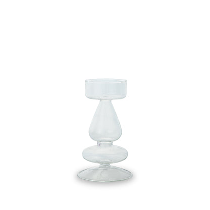 Vaso/ Porta Tealight in Vetro H15 - Vari Colori