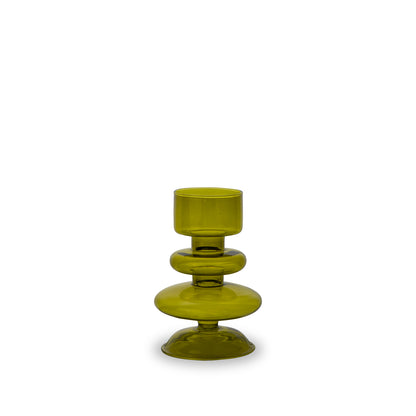 Vaso/ Porta Tealight in Vetro H12 - Vari Colori