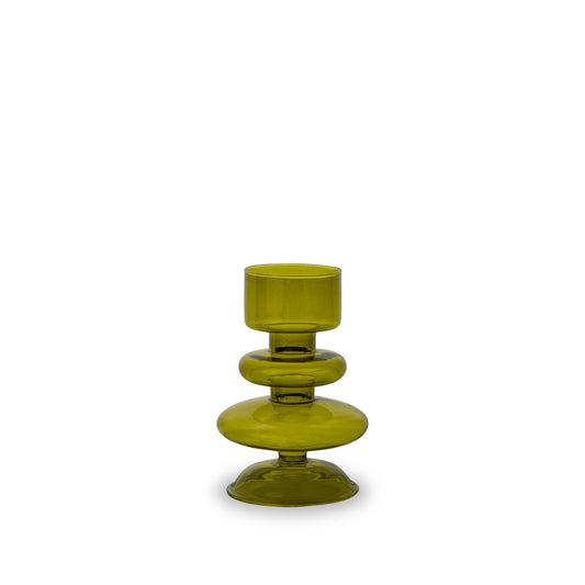 Vaso/ Porta Tealight in Vetro H12 - Vari Colori