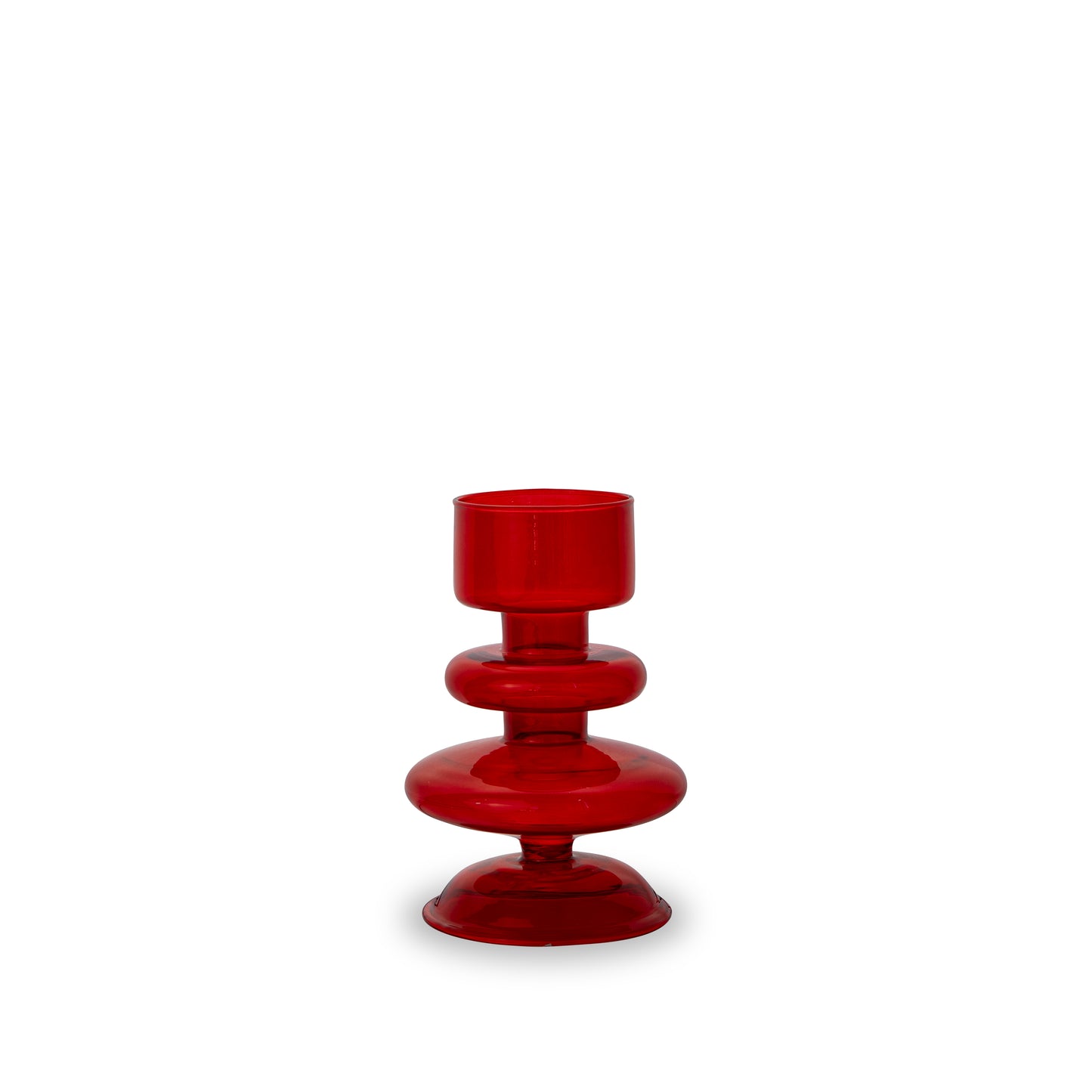 Vaso/ Porta Tealight in Vetro H12 - Vari Colori