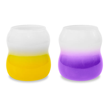 Set 2 Bicchieri Acqua in vetro - Vari Colori